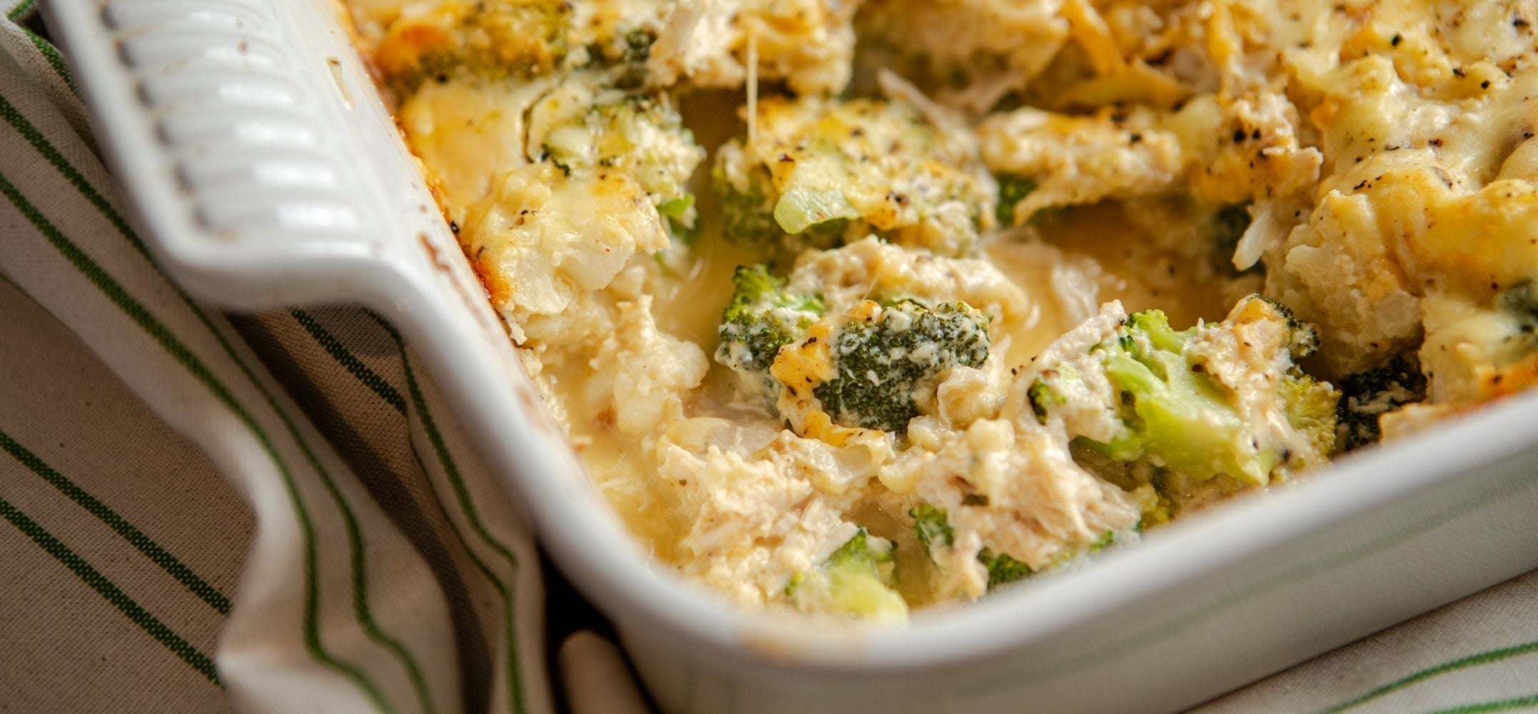 Broccoli & Cauliflower Cottage Cheese Bake