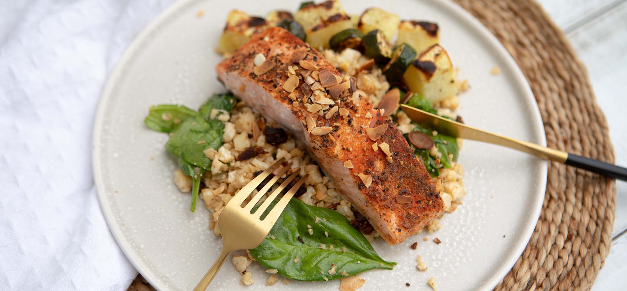 Spanish-Crusted Salmon