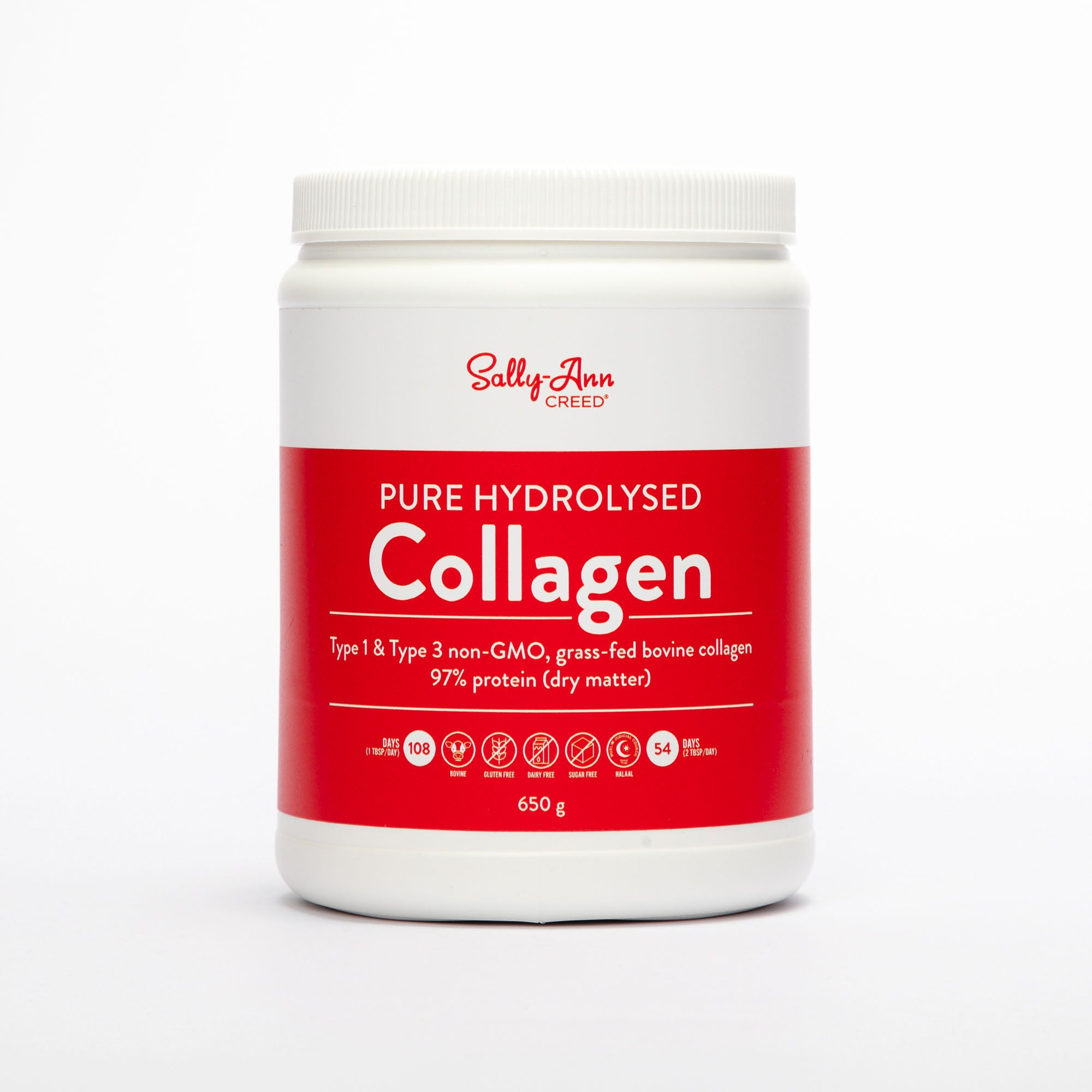 Collagen Pure Hydrolysed (Grass Fed Bovine) Tub