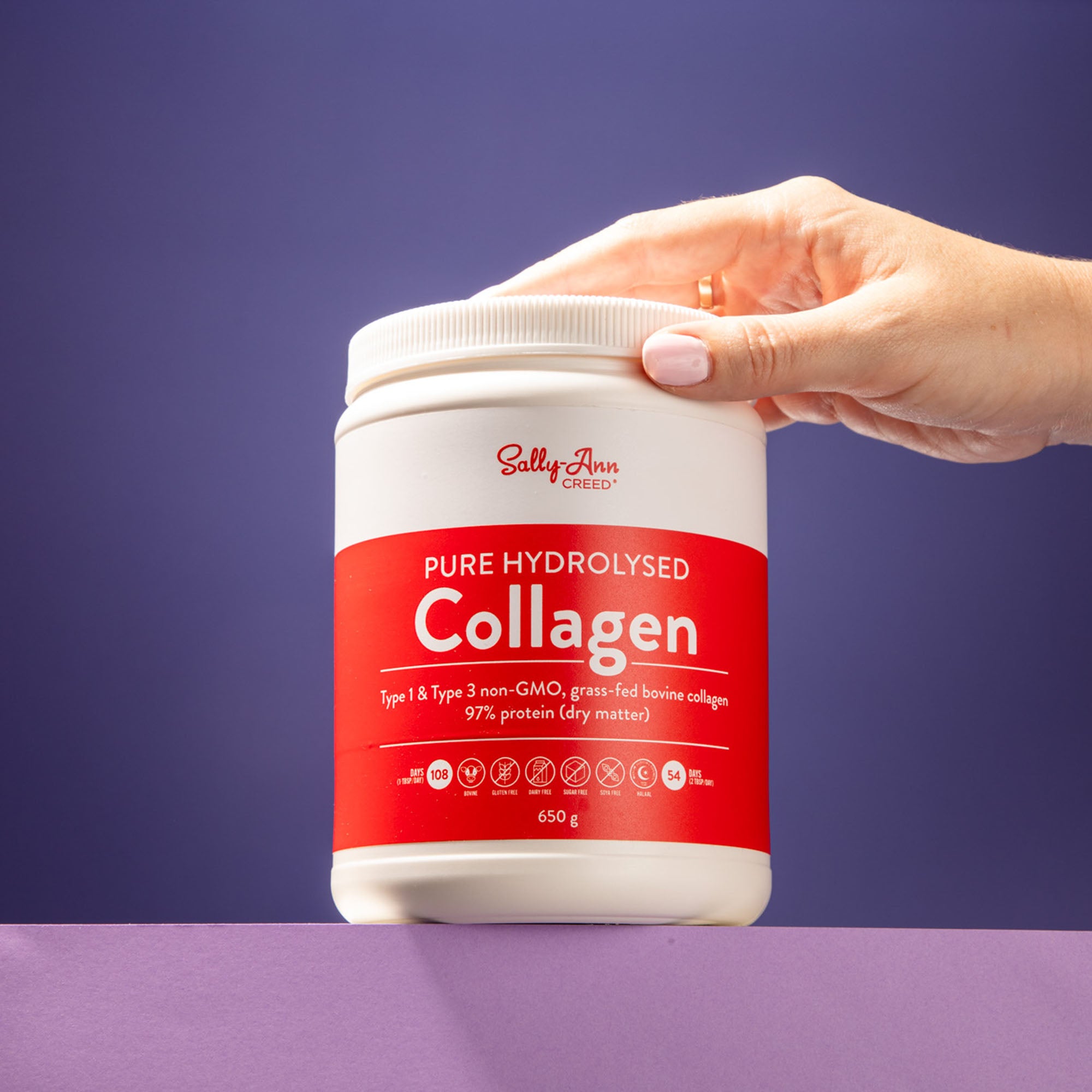 Collagen Pure Hydrolysed (Grass Fed Bovine) Tub