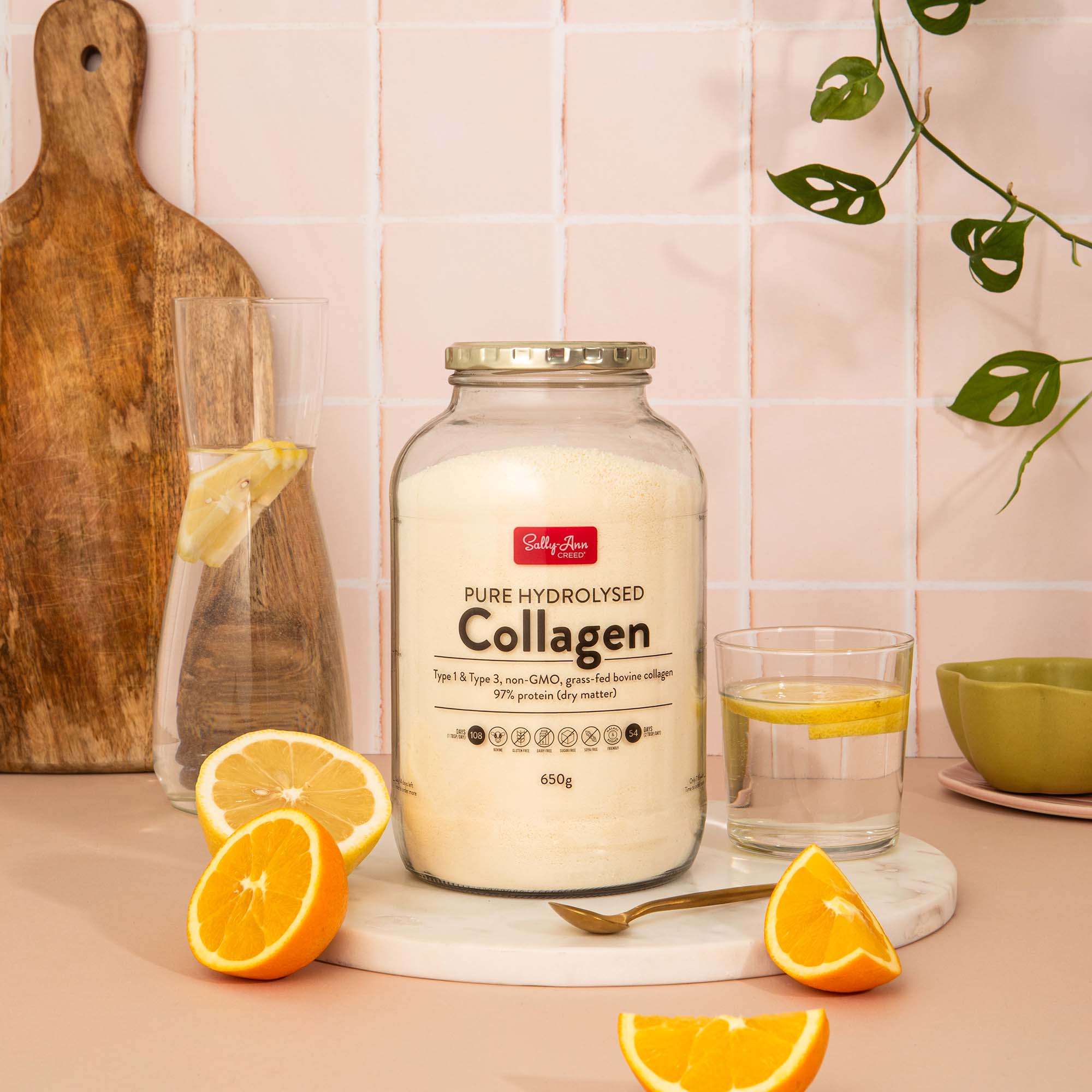 Pure Hydrolysed Collagen Glass Jar