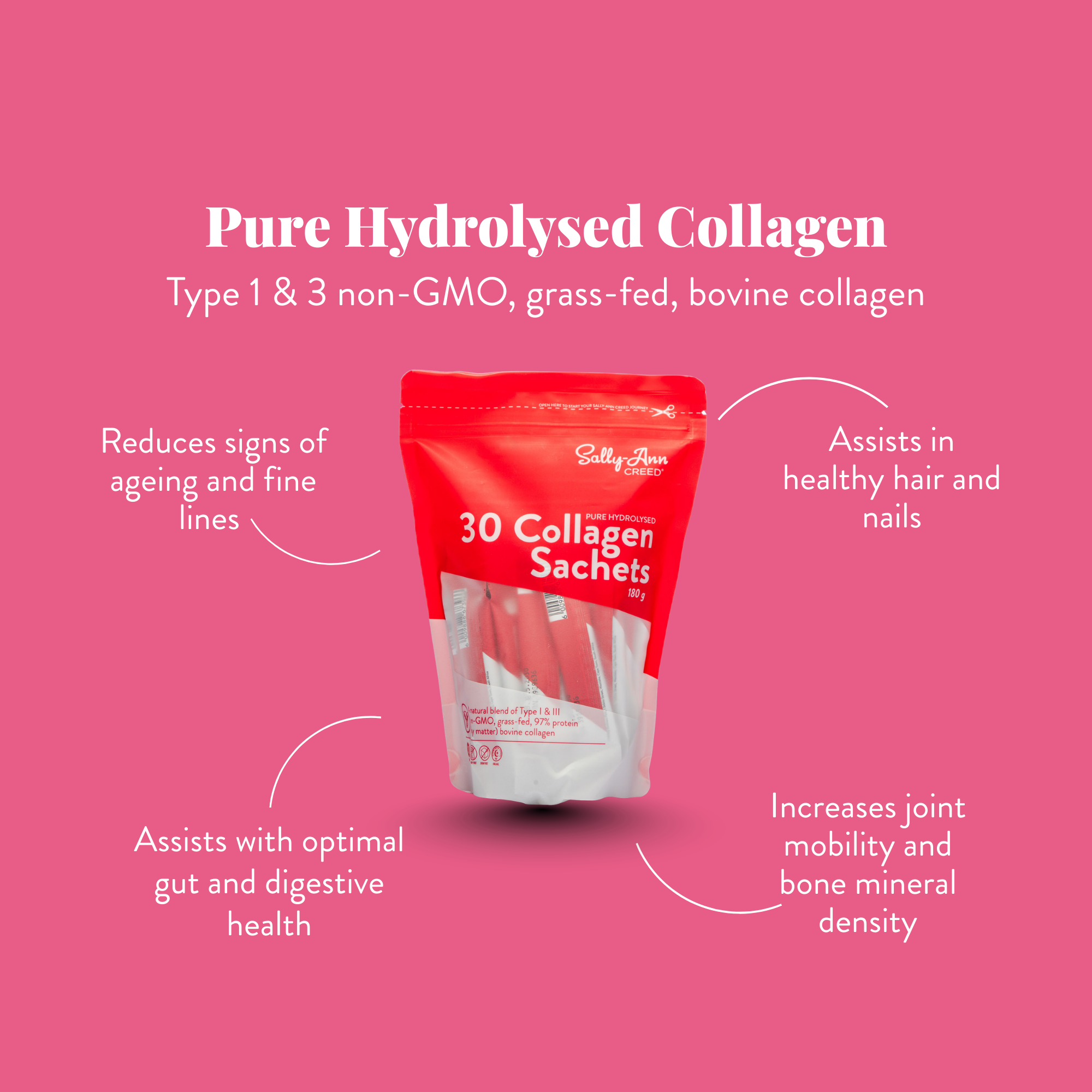 Pure Hydrolysed Collagen Sachet Refill Pouch