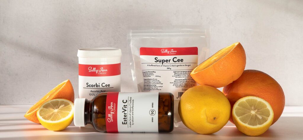 Various forms of Sally-Ann Creed Vitamin C