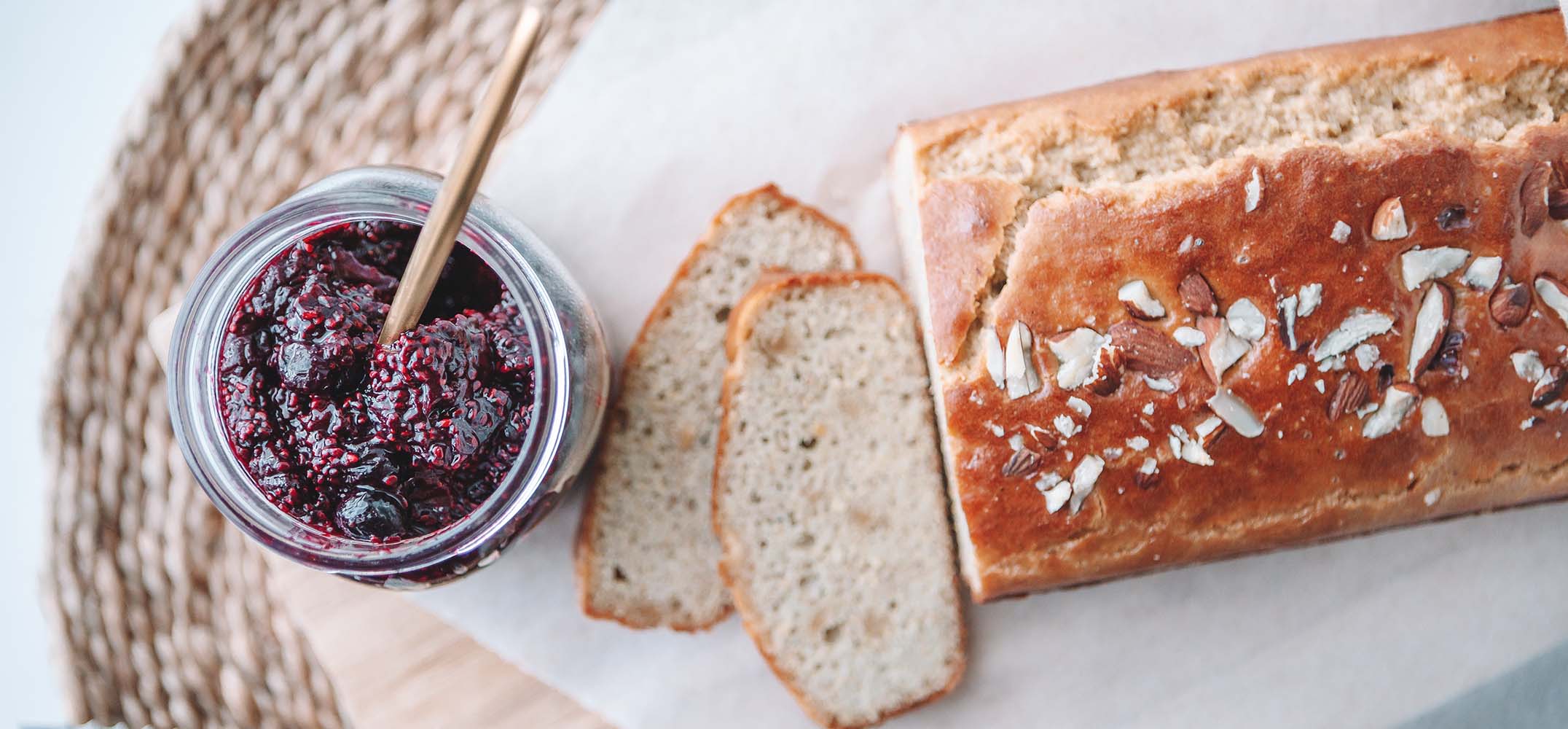 Almond Bread with Jam