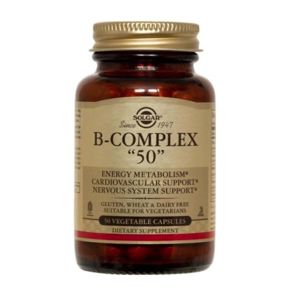 Vitamin B-Complex “50” – Solgar 50 Vegicaps