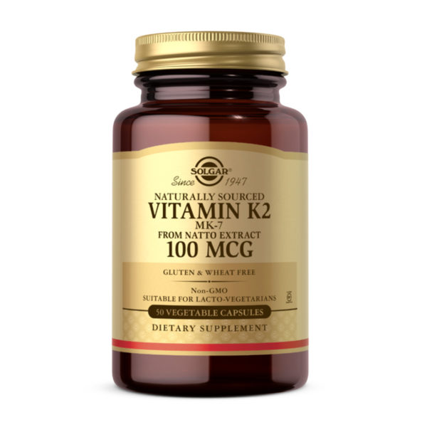 Vitamin K2 100ug – Solgar 50 Vegicaps