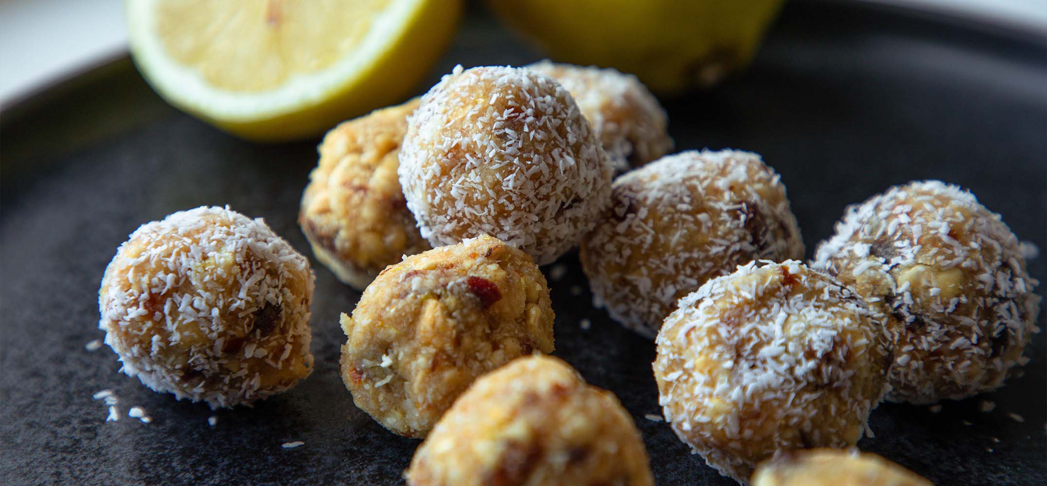 Lemon Cashew Date Balls