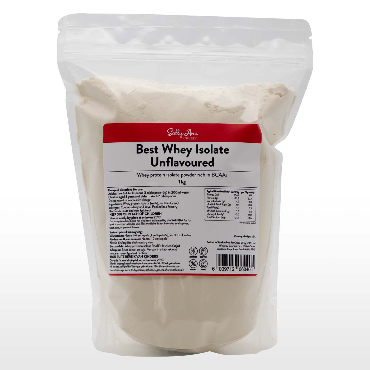Best Whey Protein Isolate (Unflavoured) SallyAnn Creed